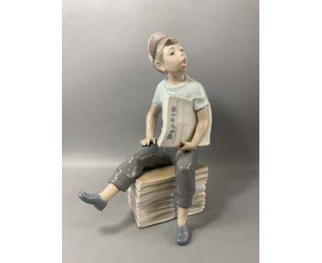 Nao by Lladro paper boy figure in good condition 