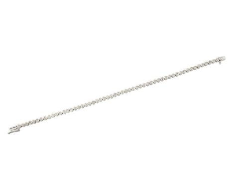 the fifty-six round brilliant cut diamonds in rubbed over settings, total estimated diamond weight 1.40 carat approximatelyle
