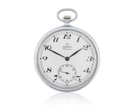 (calibre 960) manual wound lever movement signed and numbered 38402104, white dial with Arabic numerals, seconds dial, snap-o