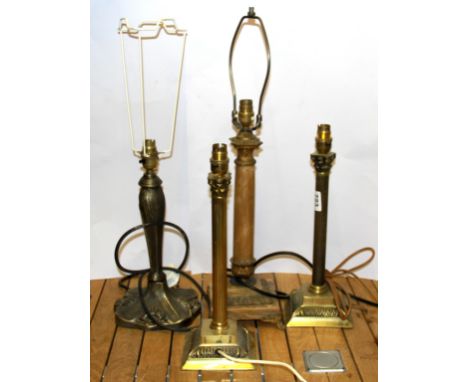 Four useful table lamp bases.