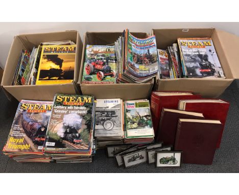 A large quantity of steam engine related magazines etc.