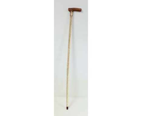 Edwardian shark's spine walking stick by Jonathan Howell, Henry Howell &amp; Co., Cane and Stick Manufacturers, London, with 