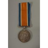 J. PERCIVAL. A. C. I. F27019. ROYAL NAVAL 1914 - 1918 MEDAL with ribbon.