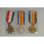 ERNEST C. BURGOYNE. ARMY SERVICE CORPS. PTE 1635. DISCHARGED WITH PAPERS. TRIO with ribbons. Mons