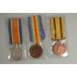 BERTRAM E. FALL. ROYAL HORSE ARTILLERY. GUNNER 618119. TRIO with ribbons including VOLUNTARY SERVICE
