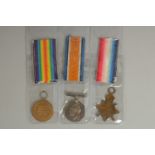 JOHN HUGHES. 14th BRIGADE ROYAL FIELD ARTILLERY. DRIVER 42244. TRIO with ribbons. Medal boxes and