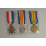 FRANK BUTCHER. RIFLE BRIGADE. PTE 92241. With disability and other papers. TRIO with ribbons.