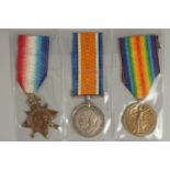 ARTHUR F. MANSBRIDGE. ROYAL SUSSEX REGIMENT. PTE 3046. TRIO with ribbons.