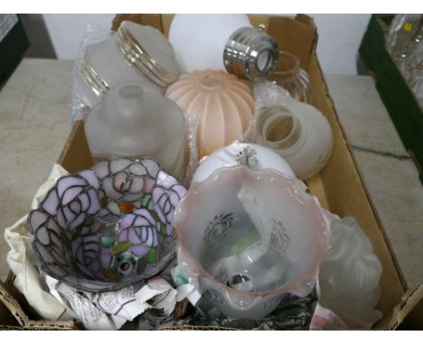 Collection of vintage light shades