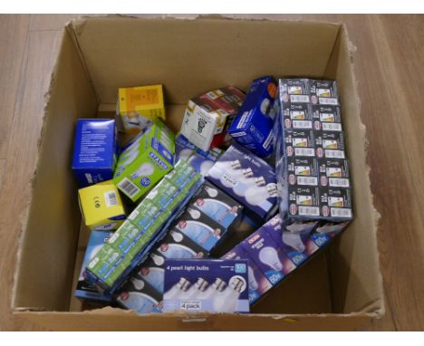 A box of light bulbs