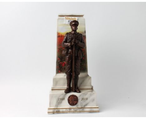 Danbury Mint figure, commemorating 100 years since the end of the First World War, 1918 and 2018 