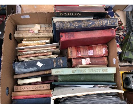 A collection of early to mid 20th Century books and road maps, along with a collection of first day covers