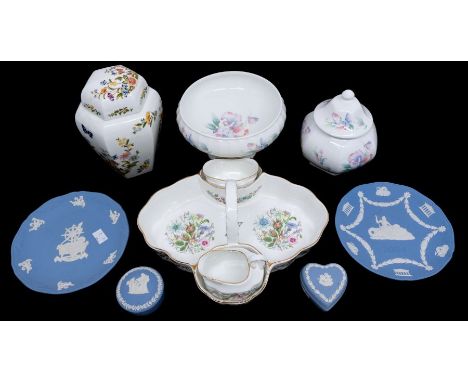 A large collection of Cottage Garden and Little Sweetheart items including vases, plates, trinket dishes, ginger jars, bowls 