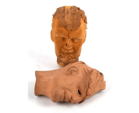 Max Headroom: (The Max Headroom Show, TV series, 1980s) - Original Prop heads and mask, screen used, as made by property mast