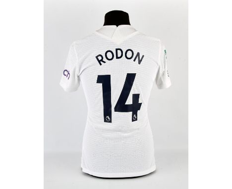 Tottenham Hotspur Football club, Rodon (No.14) 2021-2022, League Cup kit. Match worn 27 October 2021 Burnley v Spurs. Provena