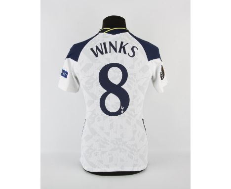 Amended Description: Tottenham Hotspur Football club, Winks (No.8) 2020-2021 Europa League kit.  Provenance Spurs backroom.