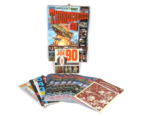 Gerry Anderson: Thunderbirds and related ephemera  includes, Thunderbirds Calendar, 1987, unused, 29.5 x 32.5cm; Gerry Anders