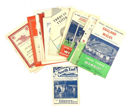 Collection of Various Vintage Football Club Programmes - 23 Original Official Match Day programs.To include: Bromley v Romfor