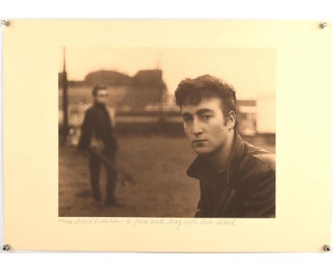 § Astrid Kirchherr (German, 1938-2020). The Beatles, Hamburg, 1960: Two Signed Limited edition sepia photographic prints, lat
