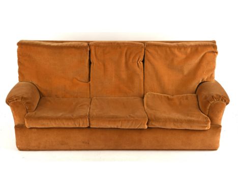 Gerry Anderson: The Secret Service (1969) - Original miniature Prop three-seater sofa, gold velour with removable cushions, s