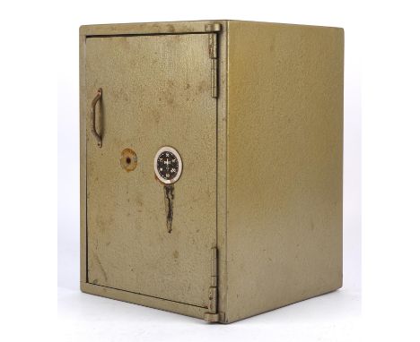 Gerry Anderson: The Secret Service (1969) - Original Prop wooden safe with metal handle and dial, opening door to front on me