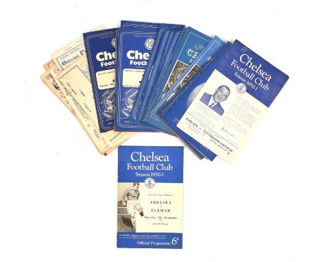 Collection of Vintage Chelsea Football Club Programmes - 34 Original Official Match Day programs.To include: Aston Villa 30.1