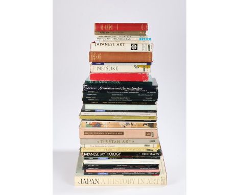 Collection of Japanese Art reference books, to include Raymond Bushell Collectors Netsuke, Japan, a History in Art, Tibetan A