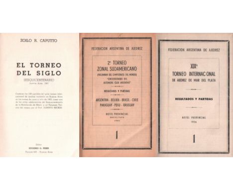 Buenos Aires 1960. Caputto, Zoilo R. El torneo del siglo sesquicentenario Buenos Aires 1960. Contiene las 190 partidas ... Bu