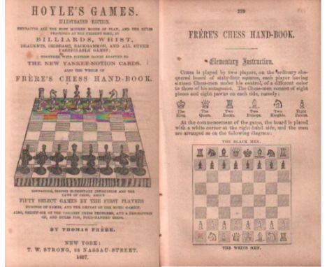 Frère, Th. Hoyle's Games. Illustrated edition. Embracing all the most modern modes of play ... in Billiards, Whist, Draughts 