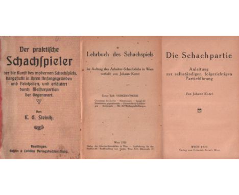 Steinitz, K. G. Der praktische Schachspieler oder die Kunst des modernen Schachspiels ... und erläutert durch Meisterpartien 