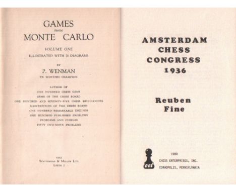 Monte Carlo 1901 - 1904. Wenman, P. Games from Monte Carlo. Volume I. Leeds, Whitehead &amp; Miller, 1945. 8°. Mit 76 Diagram