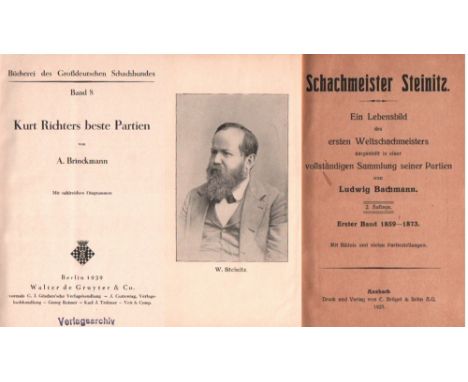 Richter. Brinckmann, A(lfred). Kurt Richters beste Partien. Berlin, de Gruyter, 1939. 8°. Mit Diagrammen. 1 Bl., 120 Seiten, 