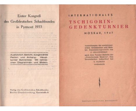 Pyrmont 1933. [Brinckmann, A. und K. Richter] Erster Kongreß des Großdeutschen Schachbundes in Pyrmont 1933. Ausführlich. Ber