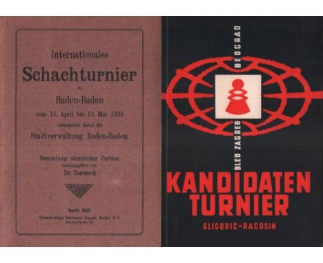 Baden - Baden 1925. Tarrasch, (Siegbert). (Hrsg.) Internationales Schachturnier zu Baden - Baden vom 15. April bis 14. Mai 19