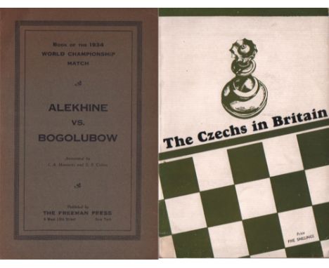 Aljechin - Bogoljubow. Horowitz, I(srael) A(lbert) und S. S. Cohen. Book of the 1934 world championship match. Alekhine vs. B