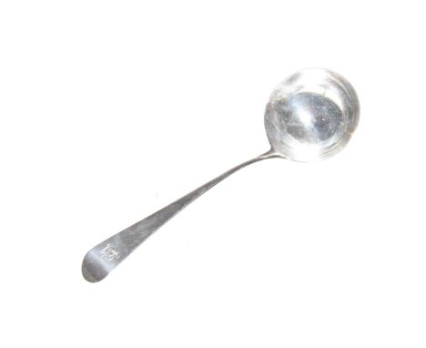 George III silver ladle, London 1791, Old English pattern
