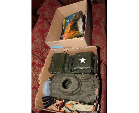 Three Action Man figures and accessories