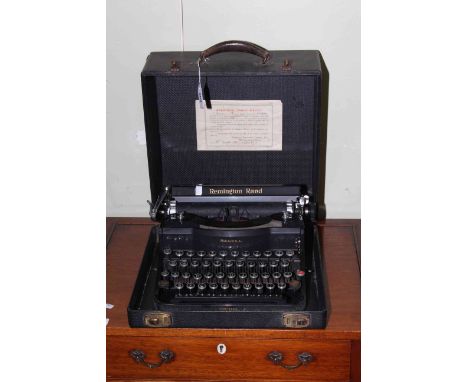 Remington Rand vintage portable typewriter