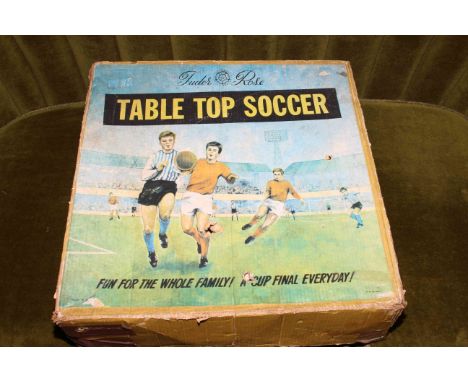 Vintage Tudor Rose table top soccer game, in original box