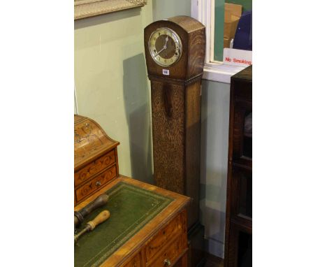 1930's oak cased Grandmother clock