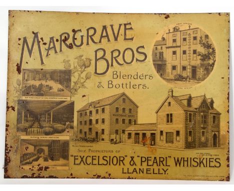 Enamel sign for Margrave Bros, Blenders &amp; Bottlers