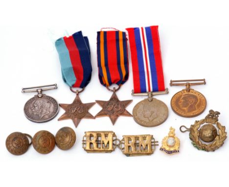 Quantity of three WWII medals, (1939-45 Star, Burma Star and 1939-45 War Medal) in original paper slips, together with Police