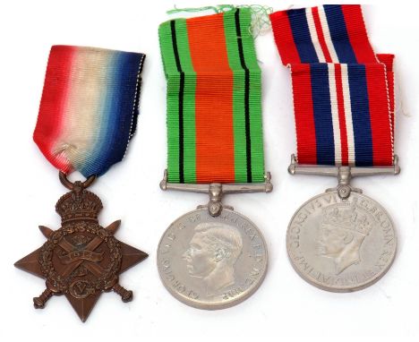 Three individual WWI/WWII campaign medals to include Aug-Nov 1914 Star, impressed to M I - 08108 Pte H M Avery of the Army Se