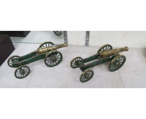 A pair of model cannons 