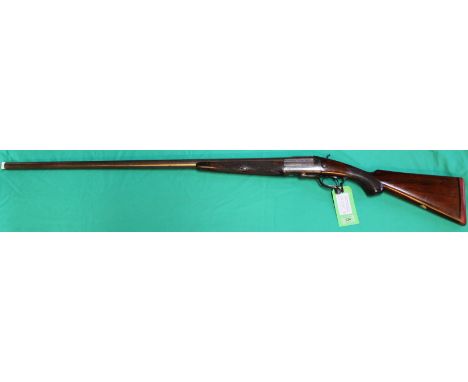 An 8 bore hammer single barrel shotgun by Maleham, 39" barrel marked 'Chas.H.Maleham 20 Regent St Waterloo Place London S.W. 