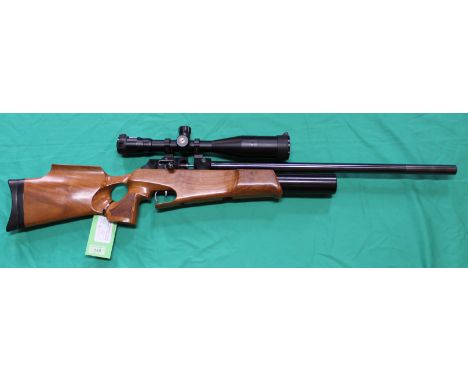 A Theoben 'Rapid 7' MFR .177 cal P.C.P. air rifle, Serial No.023481, this fine rifle has thumb hole stock and also comes with