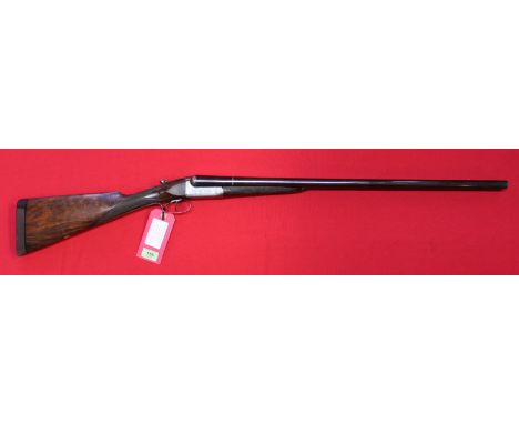 A 12 bore side-by-side B/L/N/E shotgun by Watson Bro's 4 Pall Mall London, with 28" barrels (re-sleeved), Serial No.4764, thi