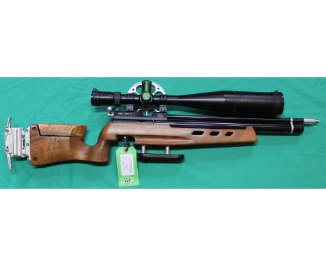 A custom Air Arms S400 MPR-FT .177 cal P.C.P. air rifle, Serial No.077419 in overall excellent cosmetic condition complete wi
