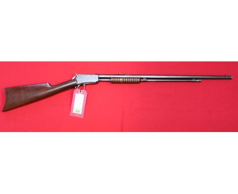 A Winchester model 1890 .22LR pump action rifle, Serial No.359739 circa 1908, in overall very good condition for this model, 