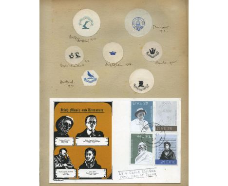COMMEMORATIVE POSTAGE STAMPSAn album containing a very good collection of commemorative stamps of Irish historical personalit